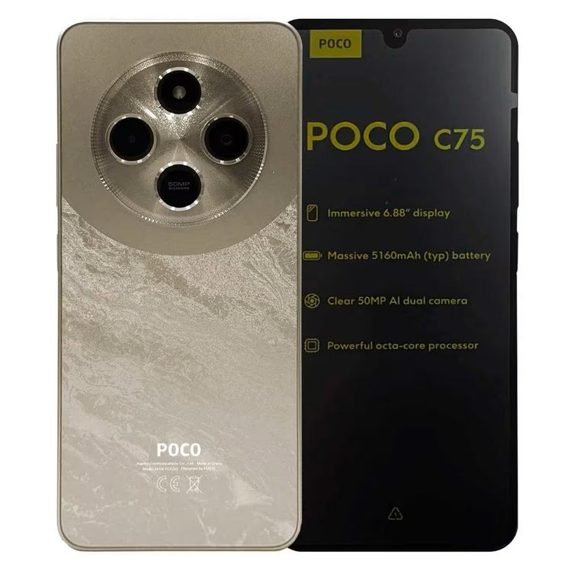 Smartphone Xiaomi Poco C75 Global 128GB 6GB RAM Dual SIM Tela 6.88"