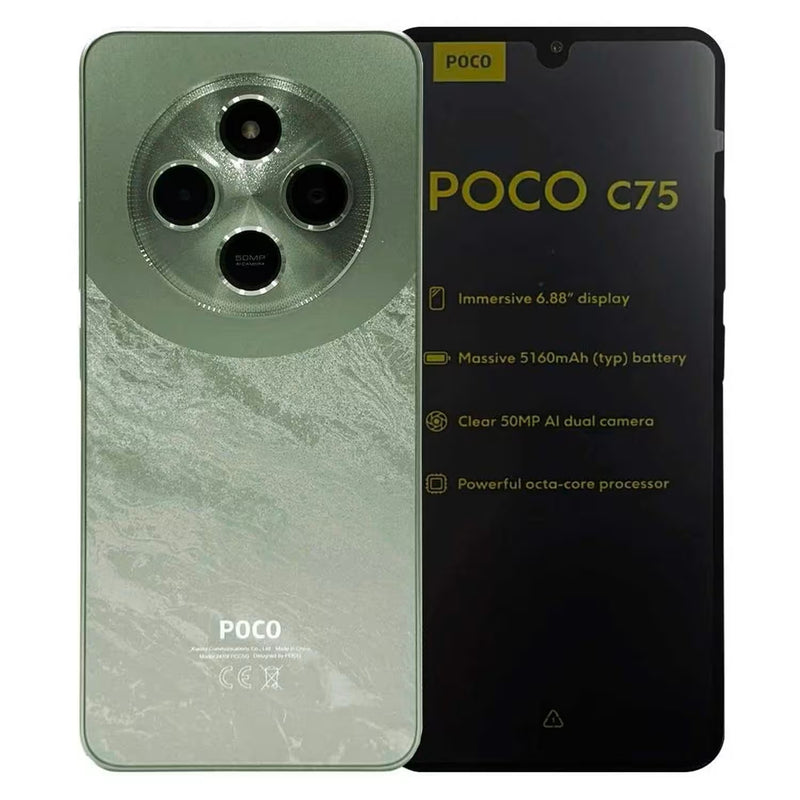 Smartphone Xiaomi Poco C75 Global 128GB 6GB RAM Dual SIM Tela 6.88"