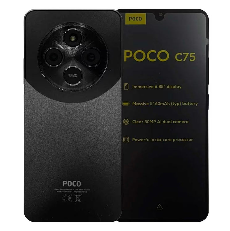 Smartphone Xiaomi Poco C75 Global 128GB 6GB RAM Dual SIM Tela 6.88"