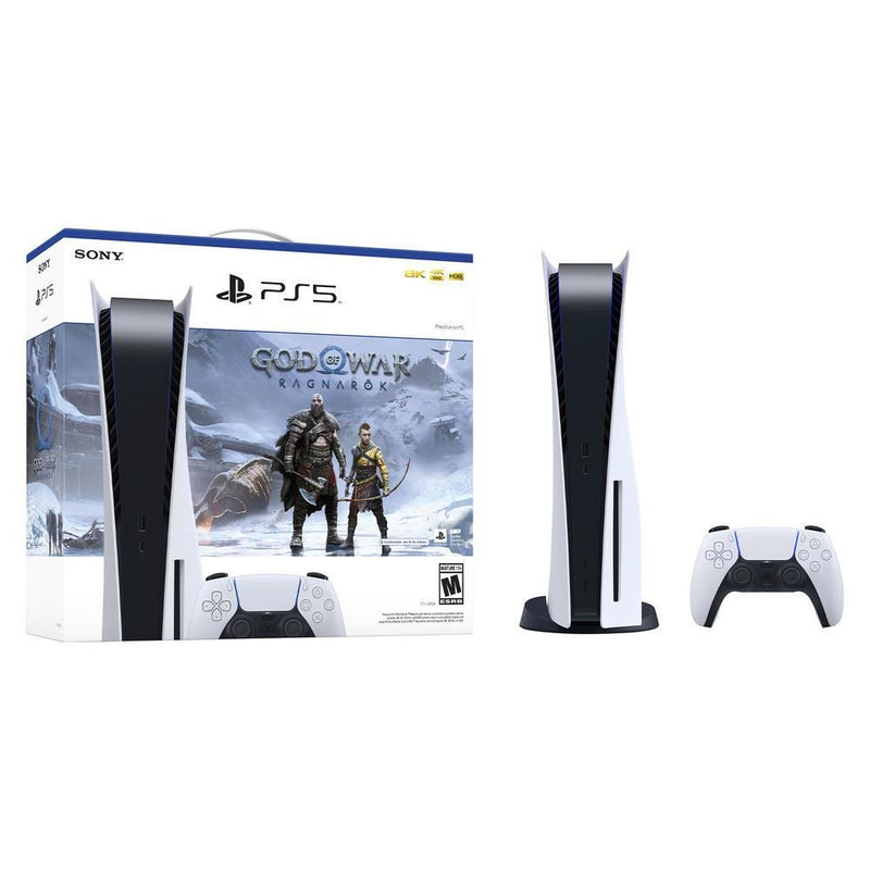 Console Sony Playstation 5, SSD 825GB, Controle Sem Fio Dualsense, Branco + God Of War Ragnarok