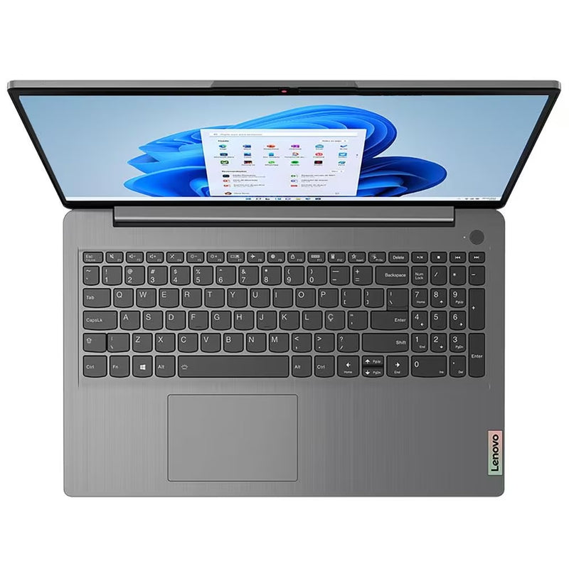 Notebook Lenovo AMD Ryzen 7-5700U 8GB 256GB SSD Tela Full HD 15.6” Windows 11 Ideapad 3 82MF0004BR
